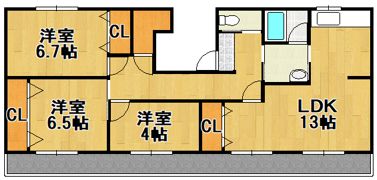 Peace Room Bの間取り画像