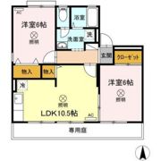 ロイヤルハイツ山上 A棟の間取り画像