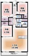 寝屋川サンハイツA棟の間取り画像
