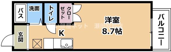 セーコーハイツの間取り画像