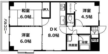 オレンジコート高松の間取り画像