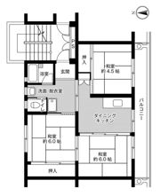 ビレッジハウス本城4号棟の間取り画像