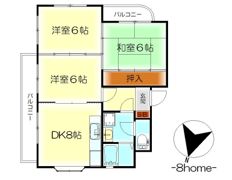 晴海コーポラスの間取り画像