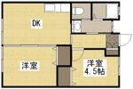 西之町コーポの間取り画像