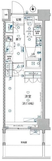 GENOVIA板橋 west green veilの間取り画像