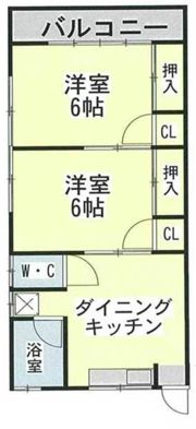 榎荘の間取り画像