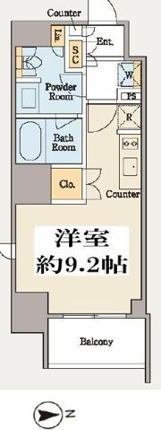 クレストコート木場の間取り画像