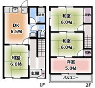 門真市垣内町貸家の間取り画像