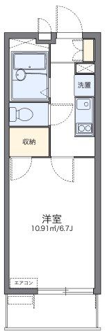 レオパレスブランシェの間取り画像