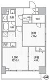 THEパームス熊野前の間取り画像