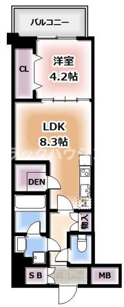 アーバネックス梅田中崎町Ⅱの間取り画像