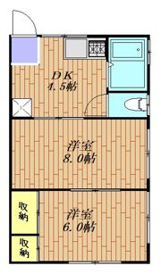 ステラシア横須賀田浦 102号室の間取り画像