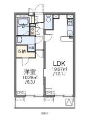 レオパレスセレノの間取り画像