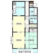 リバティ安原Ⅱの間取り画像