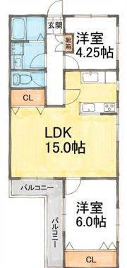 プレザントハウスの間取り画像
