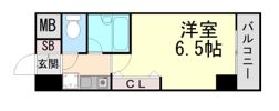 エスリード三宮フラワーロードの間取り画像