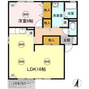 ハイツ田園 Ⅱ B棟の間取り画像