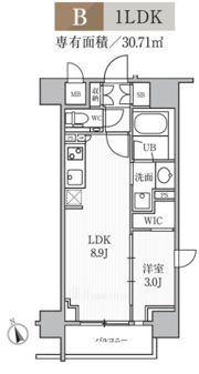 シーズンフラッツ大森ブライトの間取り画像