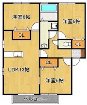 リビングタウン浅川A・B・Cの間取り画像