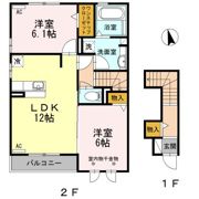 新棒屋第一城北ハイツの間取り画像