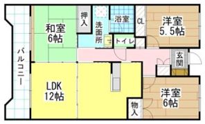 エクセレント中井の間取り画像