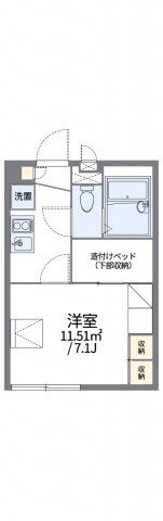 レオパレスクレール方丈の間取り画像