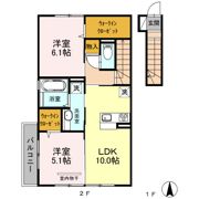 セピアパレス Bの間取り画像