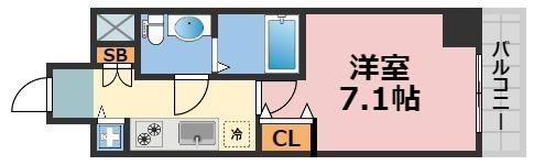 スワンズシティ大手前ソレイユの間取り画像