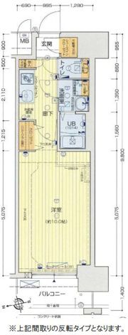 セオリー天神橋アベニールの間取り画像