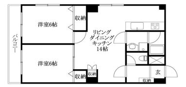 緑風館 中央の間取り画像