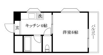 KBコート竹原の間取り画像