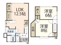 荒川貸家の間取り画像