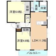 ラ・フォンティーヌI棟の間取り画像