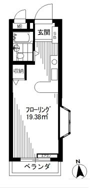 コーポザルツブルグの間取り画像