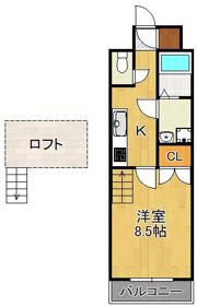 リファレンス門司駅前の間取り画像