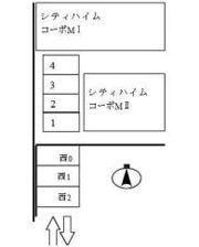 シティハイムコーポMIの間取り画像