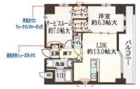 ガーデンコート烏ヶ辻の間取り画像