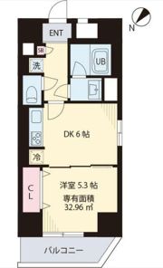 グランディール オアゾの間取り画像
