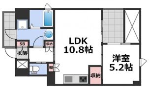 FLAT INN UESHIO（フラット・イン・ウエシオ）の間取り画像