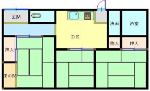 マチダ住宅の間取り画像