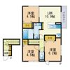 木犀館2の間取り画像