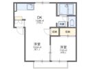 レオパレスプレジール石橋の間取り画像