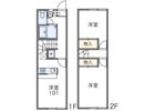 レオパレス峯下Bの間取り画像