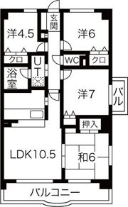 クレストヒルズ東山の間取り画像