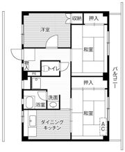 ビレッジハウス下九沢1号棟の間取り画像