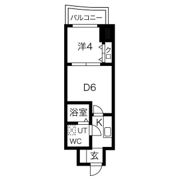 ミュプレ北浜EASTの間取り画像