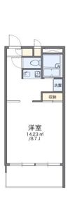 レオパレスカサグランデの間取り画像