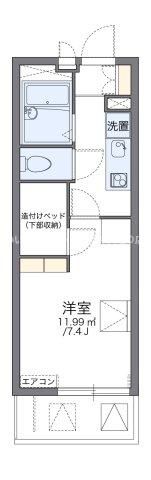 レオパレスエトワール 栗林の間取り画像
