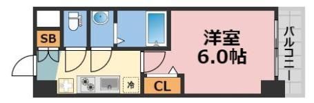 gm難波ウエストD.C.の間取り画像