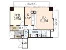 広島ガーデンシティ白島城北イーストタワーの間取り画像